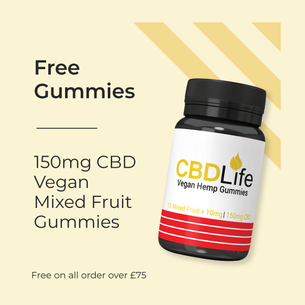 🍬FREE GUMMIES🍬

All orders over £75.00 receive a free tub of vegan hemp gummies AND free next working day delivery. 

Be quick, this offer ends at the end of the month! 

#cbdlife #cbdlifeuk #cbdsale #cbduk #cbdoil