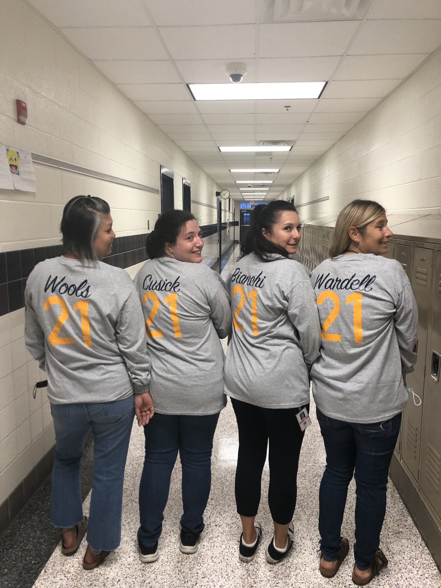 mrswools's tweet photo. When your team surprises you with a new team shirt! β€οΈ #friyay #bestmathteam @LCPS_Mercer https://t.co/vknCxEvHR7