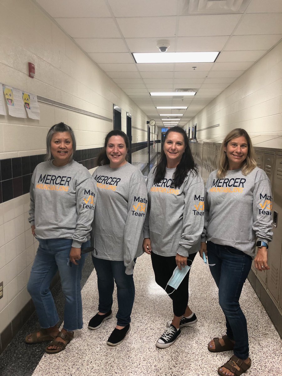 mrswools's tweet photo. When your team surprises you with a new team shirt! β€οΈ #friyay #bestmathteam @LCPS_Mercer https://t.co/vknCxEvHR7