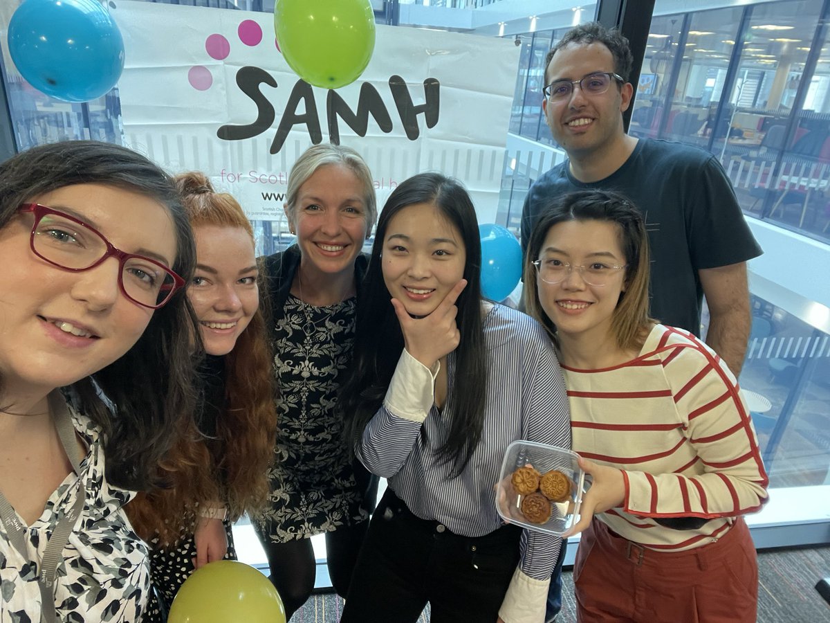 MairiMMcInnes's tweet photo. Friday feeling with the @PwC_Scotland #EmpoweringCommunities team in our Edinburgh office ☕️. Catch ups over plans to keep fundraising and support for @SAMHtweets. Topped off with Chinese Mooncakes from our team 🍰🌙 #MentalHealthMatters #PwCProud #LifeatPwC #SAMH https://t.co/U0IIRsFEW6