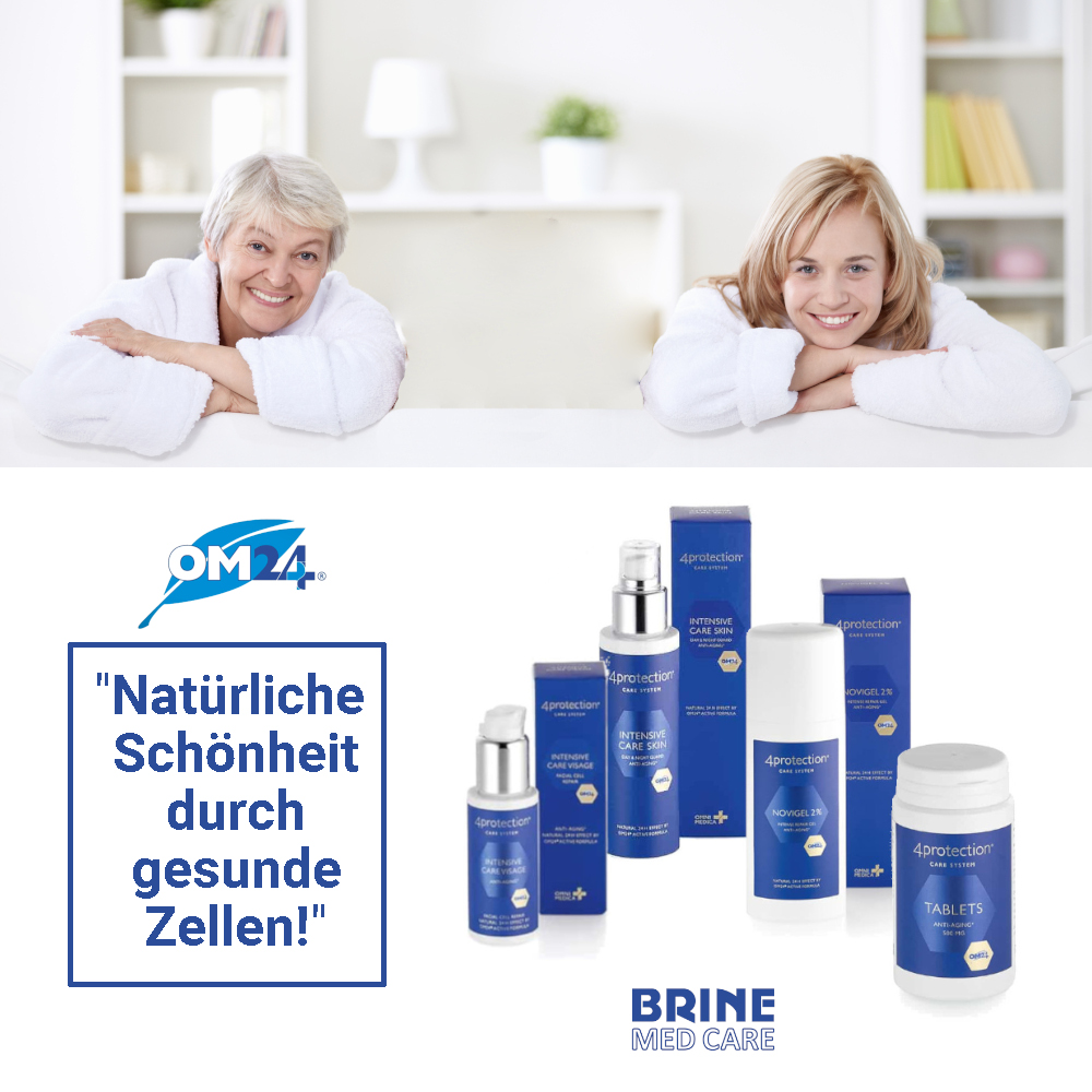 Natürliche Schönheit durch gesunde Zellen. Sichtlich jüngere Haut und mehr Vitalität mit dem natürlichen Aktivstoff OM24. Erforscht und patentiert an der ETH Zürich. 350x aktiver als Vitamin E und 100x aktiver als Vitamin C. Jetzt zum Jungbrunnen --> brineshop.ch/om24-anti-aging