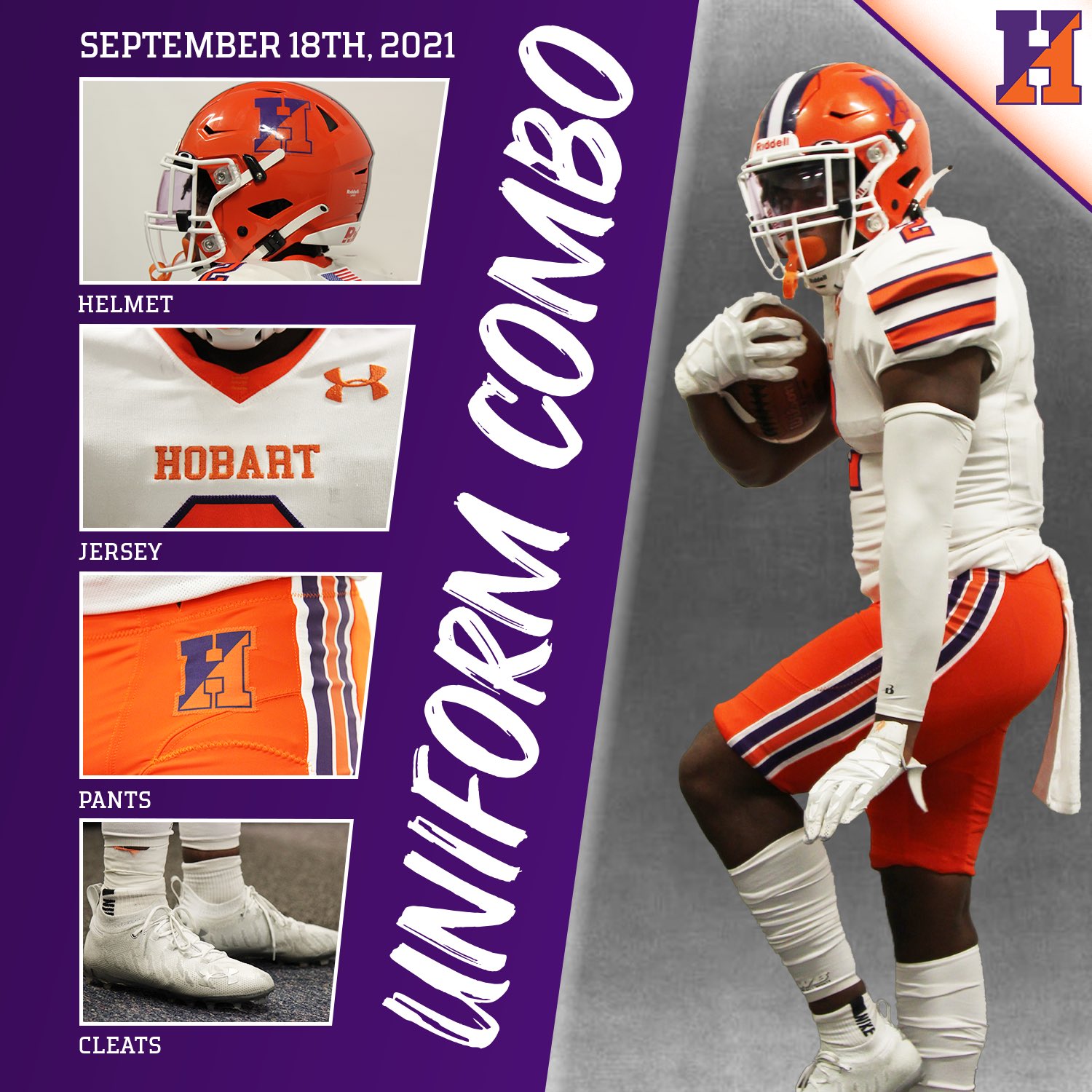 Hobart Football on Twitter "Week 3 Uniform Combo TheHobartWay Team127…