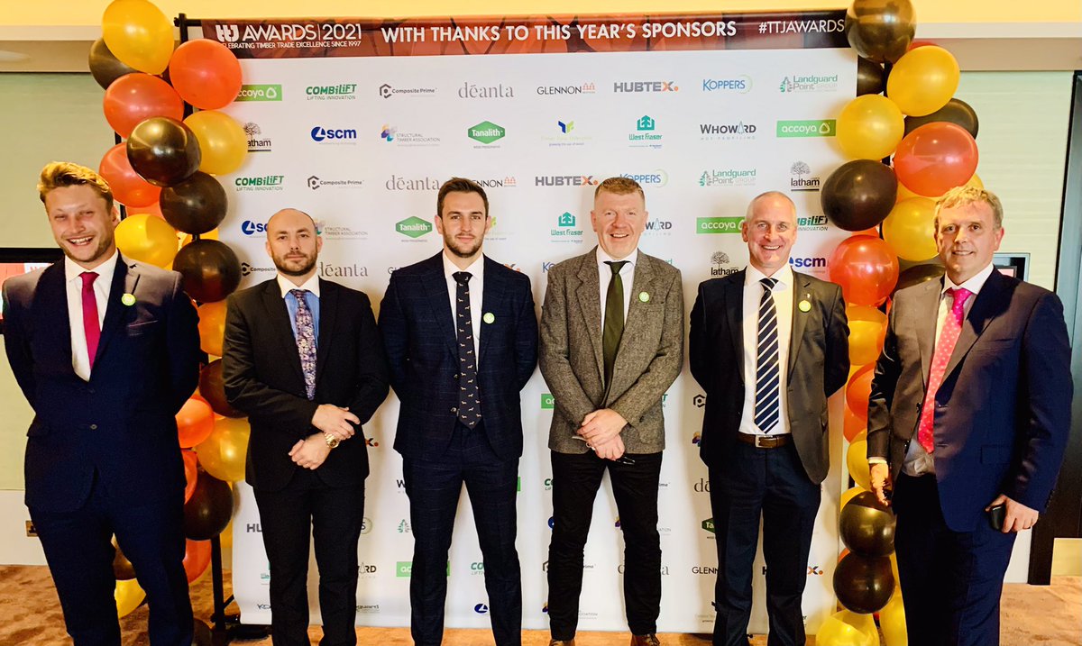 Team <a href="/GlennonBrothers/">Glennon Brothers</a> at the #TTJAwards   <a href="/forestsandwood/">Confor</a> <a href="/coilltenews/">Coillte</a> <a href="/Hardwareassoc/">Hardware Association</a> <a href="/scotforestry/">Scottish Forestry</a> <a href="/_FIIreland/">Forest Industries Ireland</a> <a href="/TimberTradeFed/">TDUK</a> <a href="/balcastimber/">Balcas</a> <a href="/ForestryLS/">Forestry and Land Scotland</a> <a href="/daera_ni/">DAERA</a> <a href="/balcastimber/">Balcas</a> #fromforesttofrontdoor