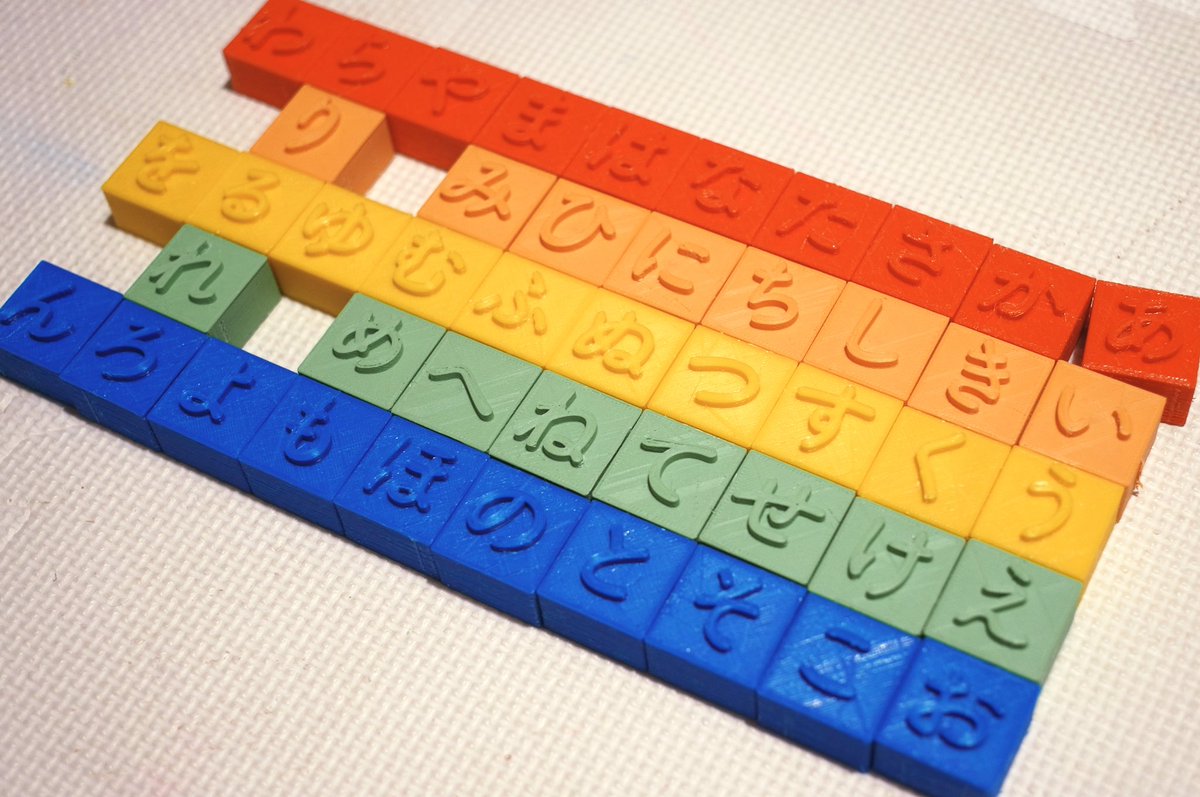 m_ishikawa1992's tweet image. @Snapmaker
A block for studying Japanese.
3D printing is a fun way to upgrade the toys we play with in our homes!
 #Snapmaking #MakeChangesHappen