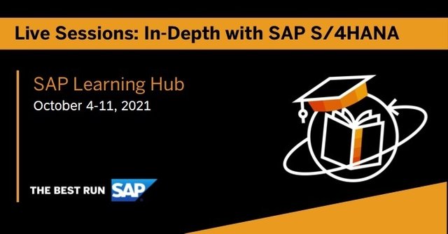 For all our SAP S/4HANA customers, partners &amp; SAP Learning Hub users: Join our In-Depth with SAP #S4HANA series taking place Oct 4-11, 2021. --> Using SAP Cloud ALM in SAP S/4HANA Cloud Implementation projects Friday, October 8th, 15:00 – 16:00 CEST... bit.ly/2XzwcSH