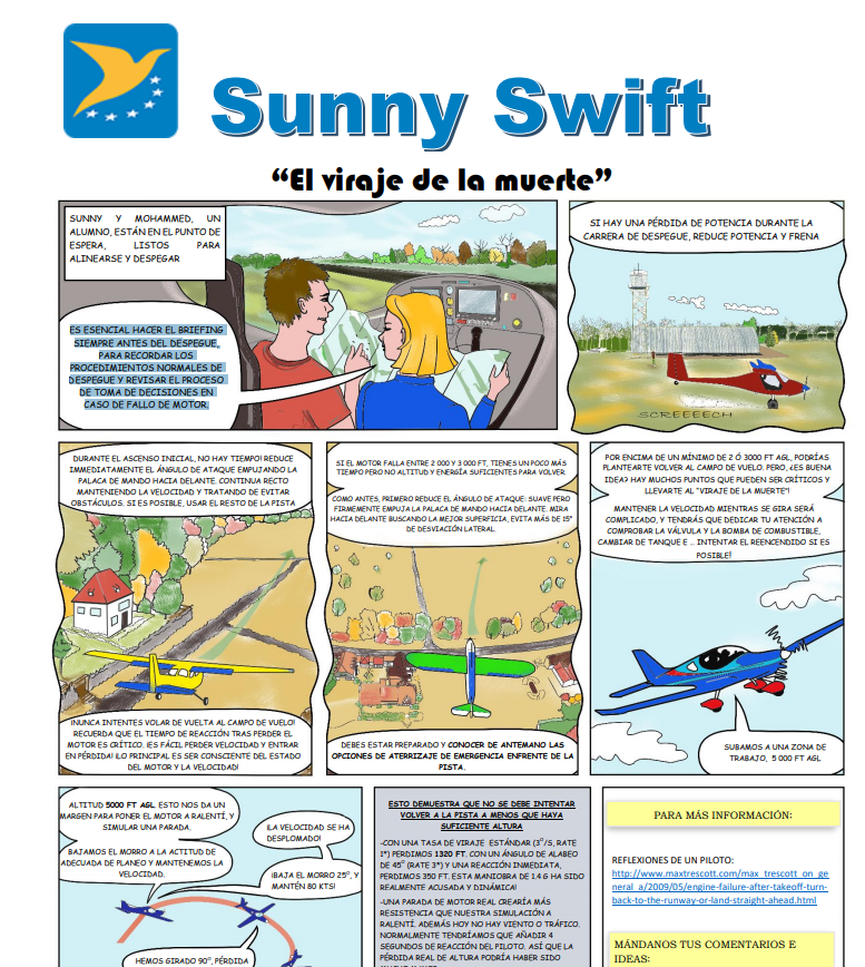 AesaSpain's tweet photo. ➡️Antes de volar 🛩️es esencial hacer el briefing para recordar procedimientos de despegue y revisar la toma de decisiones en caso de fallo de motor. 
#SunnySwift te lo recuerda 👉 https://t.co/waWCyUn1dj  
🛩️👥🛩️
#SafetyFirst #VolarSeguro #AesaSpain #GeneralAviation https://t.co/2OoewufUfq