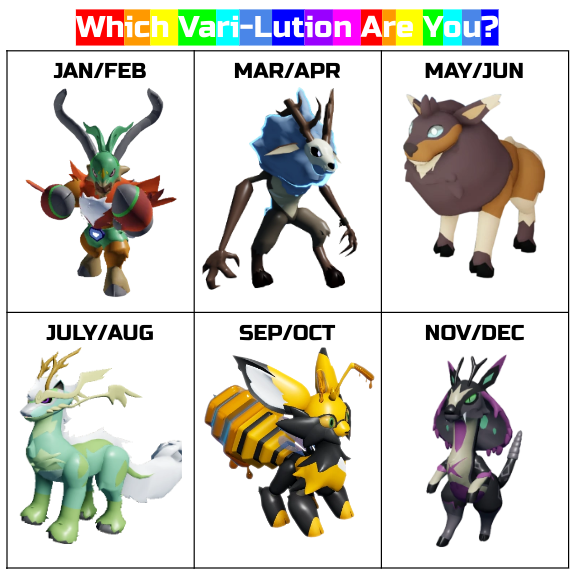Loomian Legacy News Center on X: Based on your birth month, which Vari-Lution  are you? #LoomianLegacy  / X