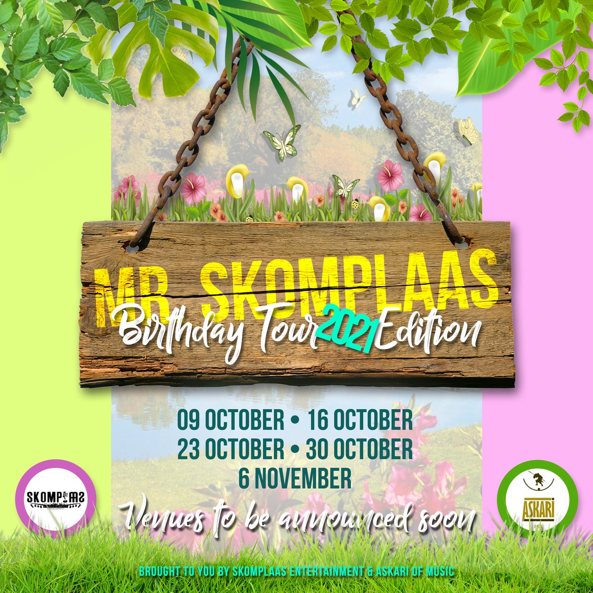 Ngezi_Skomplaas's tweet photo. MR SKOMPLAAS BIRTHDAY TOUR 2021 EDITION 🕺🏽🕺🏽🕺🏽

VENUES AND LINEUP COMING SOONEST 😤

#MrSkomplaasBirthdayTour
#2021Edition
#SkomplaasHangOut 
#AskariOfMusic
#SkomplaasEntertainment
#TheDeepHouseSpace https://t.co/k2mxvK2k6e