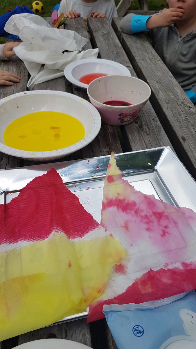 And finally, beetroot dye, raspberry dye grown from seed in our garden by the children and turmeric dye to make natural dyed bunting for the garden #welovenature #nmcurriculum4wales #froebel