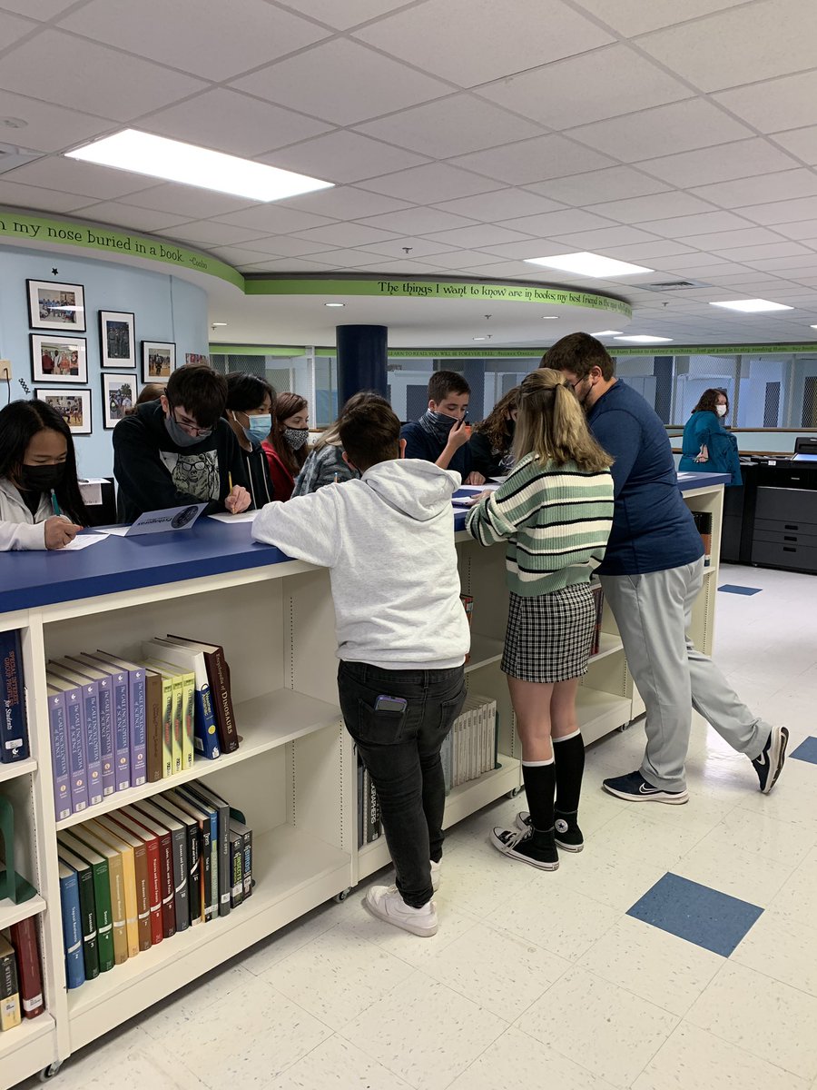 EBHSMedia's tweet photo. Math 3 Scavenger Hunt in the media center today!  Way to go Mrs. Whisnant &amp; Mr. Brown! https://t.co/sGcZWZkvvB