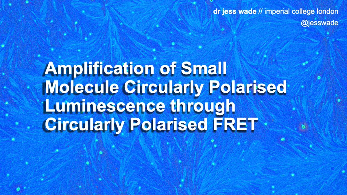 Maximising the rISC (@maximisetherisc) on Twitter photo Our final speaker before lunch was <a href="/jesswade/">Dr Jess Wade liked it here once</a> who gave us some insight into how to improve OLEDs via circular polarisation and how this can combine with TADF in future. The beetle chitin video was particularly amazing! #MAXrISC #FluorescenceFriday Our final speaker before lunch was <a href="/jesswade/">Dr Jess Wade liked it here once</a> who gave us some insight into how to improve OLEDs via circular polarisation and how this can combine with TADF in future. The beetle chitin video was particularly amazing! #MAXrISC #FluorescenceFriday