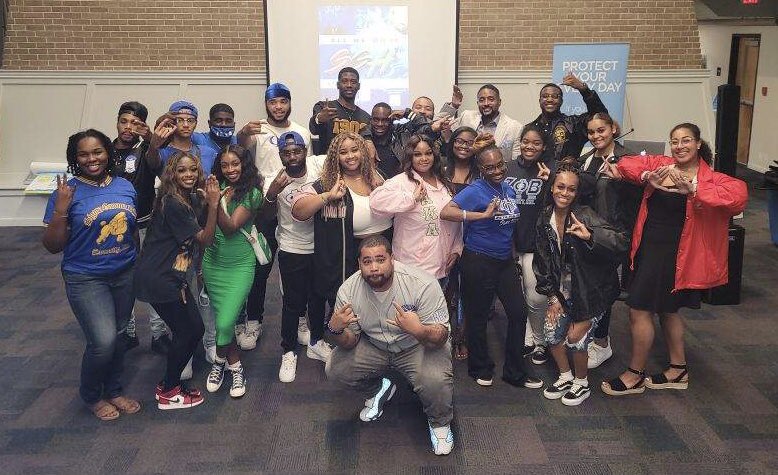 harborinstitute's tweet photo. @nphc_uwf showed the power of utilizing their platform to inspire and empower others. What #D9 got next? #HISSH #UWF #NPHC #BGLOS #blackgreeks #Theharborinstitute #HIMISED https://t.co/PGP0ozIOFQ