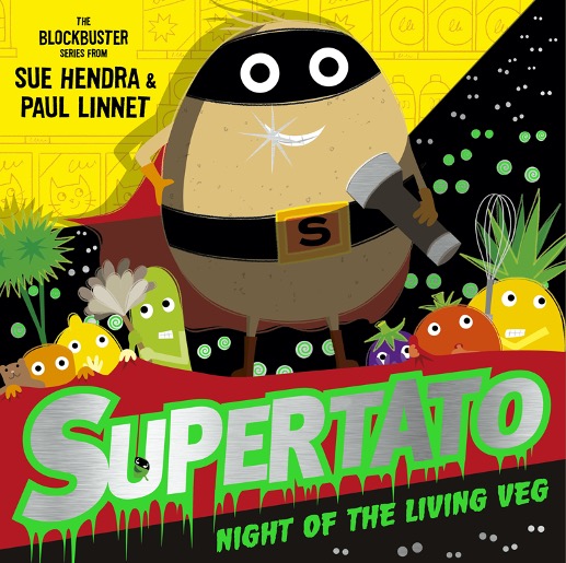 suehendra's tweet image. IT&apos;S A GIVAWAY!! BE AFRAID, BE MODERATELY AFRAID. Like and retweet for a chance to win one of four copies of &apos;Supertato Night of the living Veg&apos; @PaulLinnet @simonkids_UK #supertato Wooooooooo!