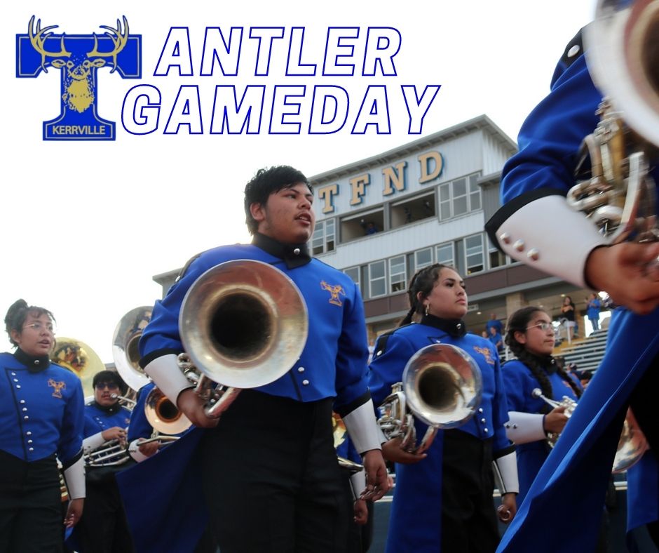 Antlers Host McCallum Knights 
Come out early as we recognize <a href="/TivyBand/">Tivy High School Band</a>, @GirlsTivy and ROTC Seniors at 7 pm! 
Game Kickoff: 7:30 pm 
Tickets: $8 at gate, Credit Card Only
Livestream Link: antlersports.tv 
Radio Link: jambroadcasting.com/rev/ 
#TFND #KISDBest