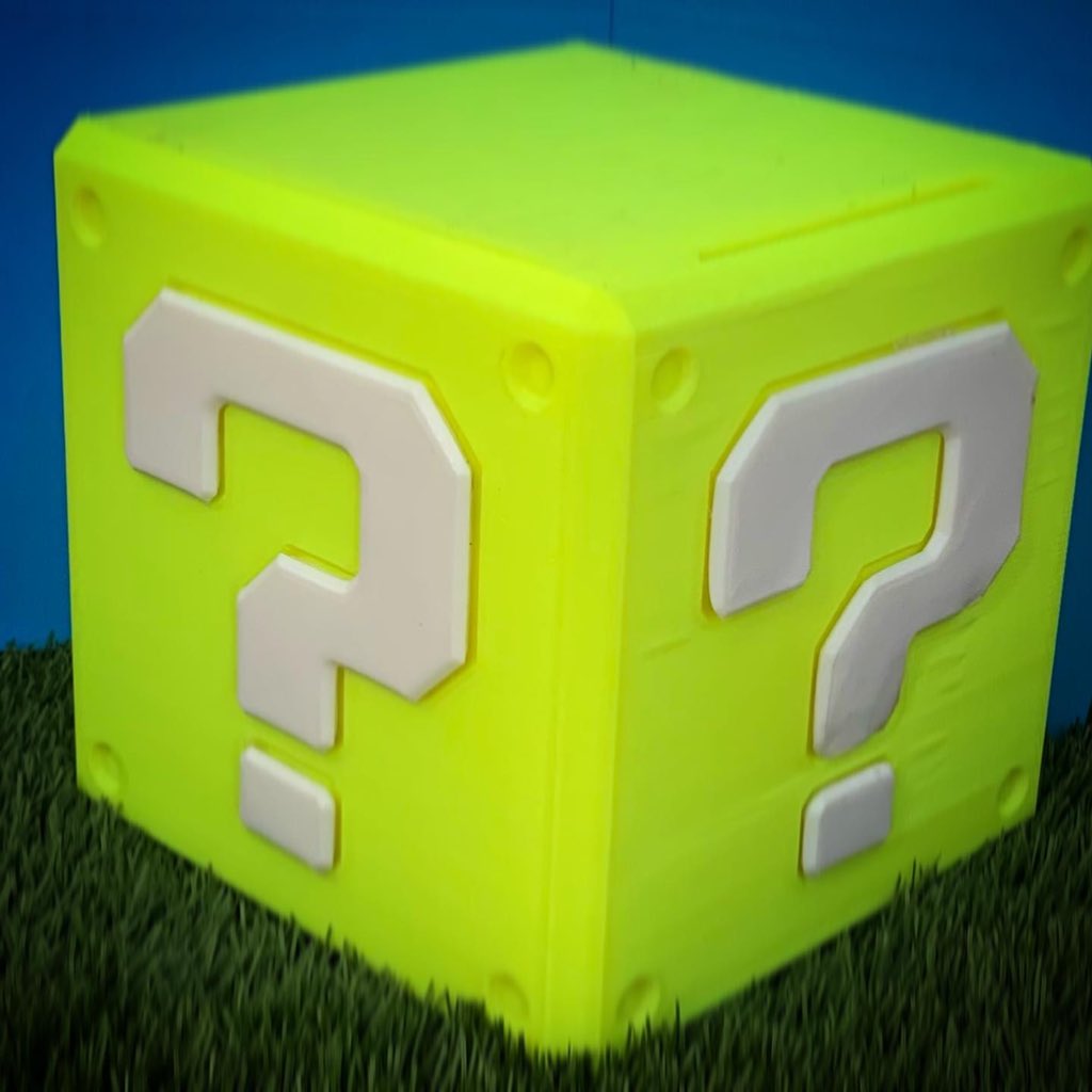 L0v3Train's tweet photo. 1-UP #MARIO #supermario #mushroom #questionmarkblock #nerd #geek #games #game #twitch #streamer #fyp #1up #L0v3train #3dprinting #3dprint #cool https://t.co/pyFnN6nCzS