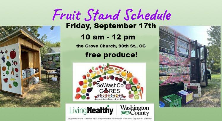 Come get your produce this morning at the Grove, 8600 90th St S, Cottage Grove.