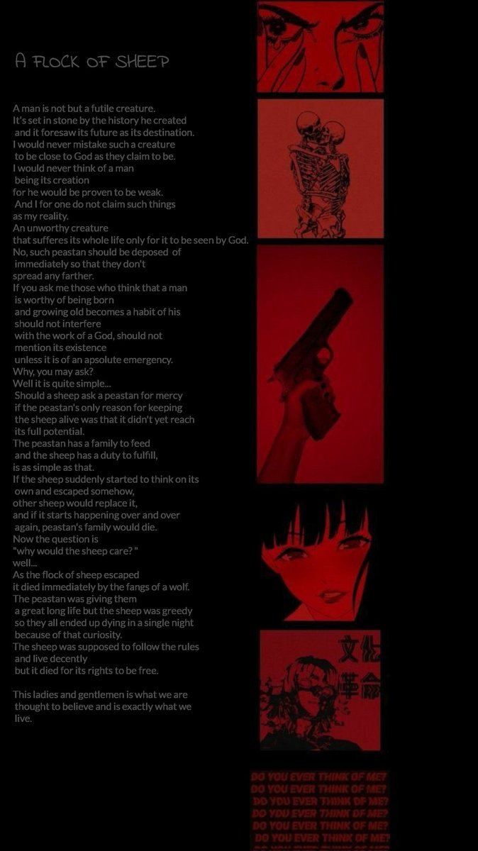 A FLOCK OF SHEEP
#quote #reality #quotestoliveby