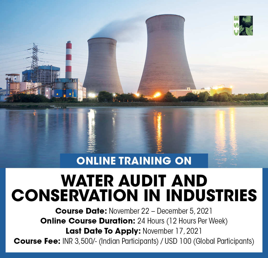CSEINDIA's tweet photo. Learn the fundamentals of #WaterAudit in CSE's #online training on "Water audit and conservation in industries
Register here:https://t.co/VSgYFDaPA9 https://t.co/N5ARK6LtCi