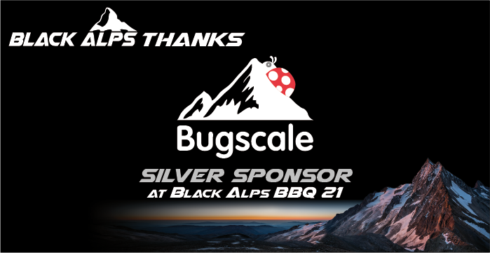 Thanks to <a href="/bugscale/">Bugscale</a> to be Silver sponsor at BlackAlps BBQ 21!
blackalps.ch/ba-21/