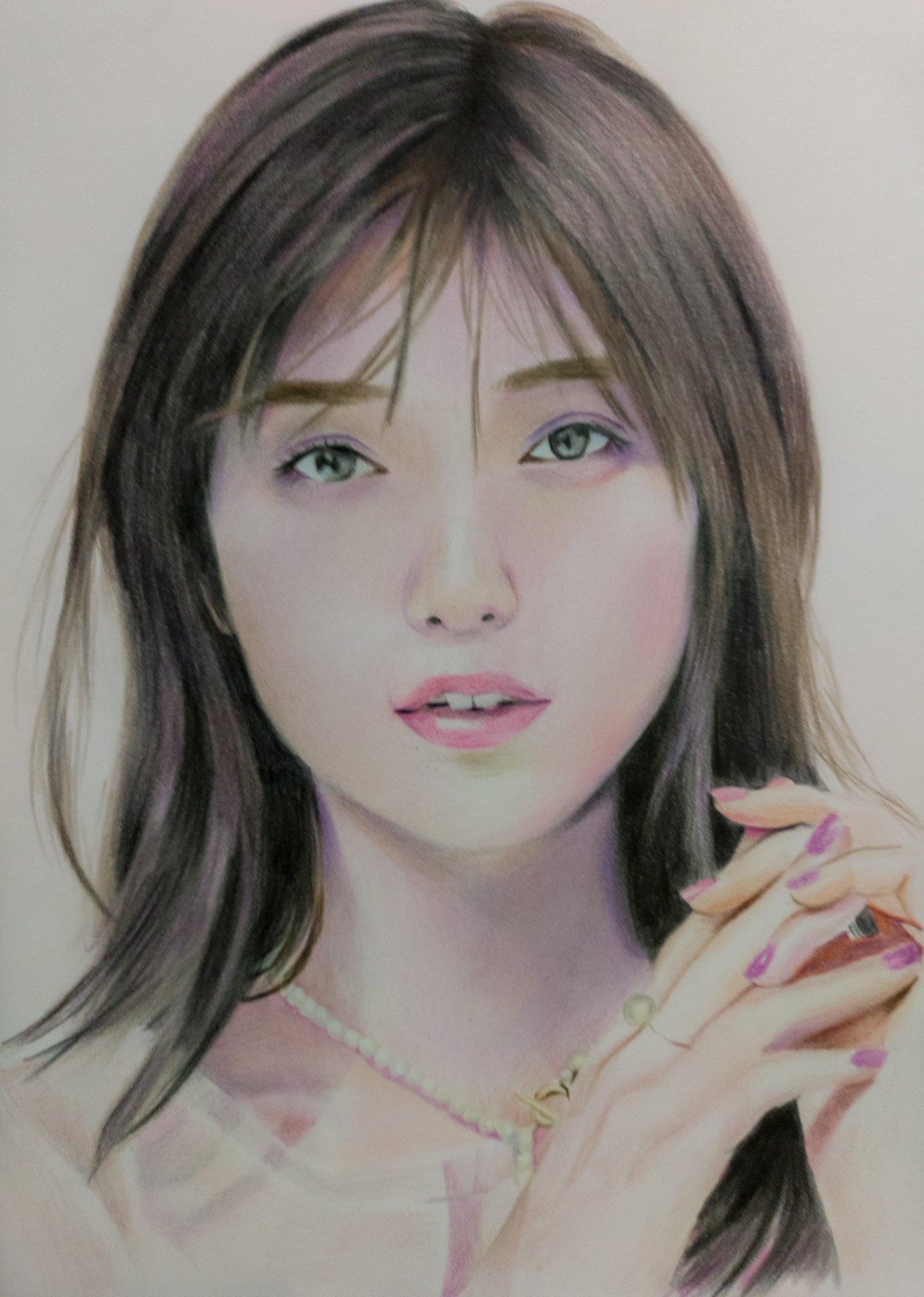 美少女似顔絵 ✿ この前のリール用で描いた子達🫶🏻 一重と二重🫶🏻 2枚目は素
