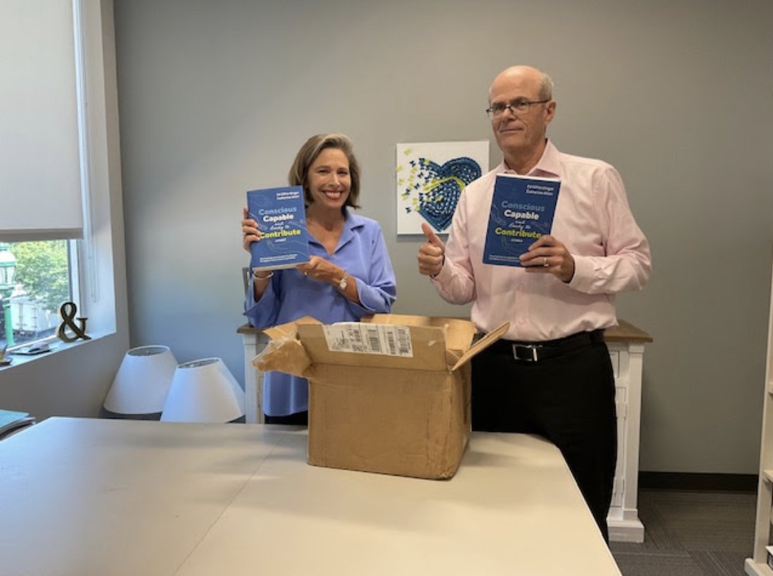 Our books are finally here! It feels so surreal to finally get to a hold a copy of Conscious, Capable, and Ready to Contribute. We are so excited for our official book release next week! You can pre-order your copy today at consciousandcapable.com.