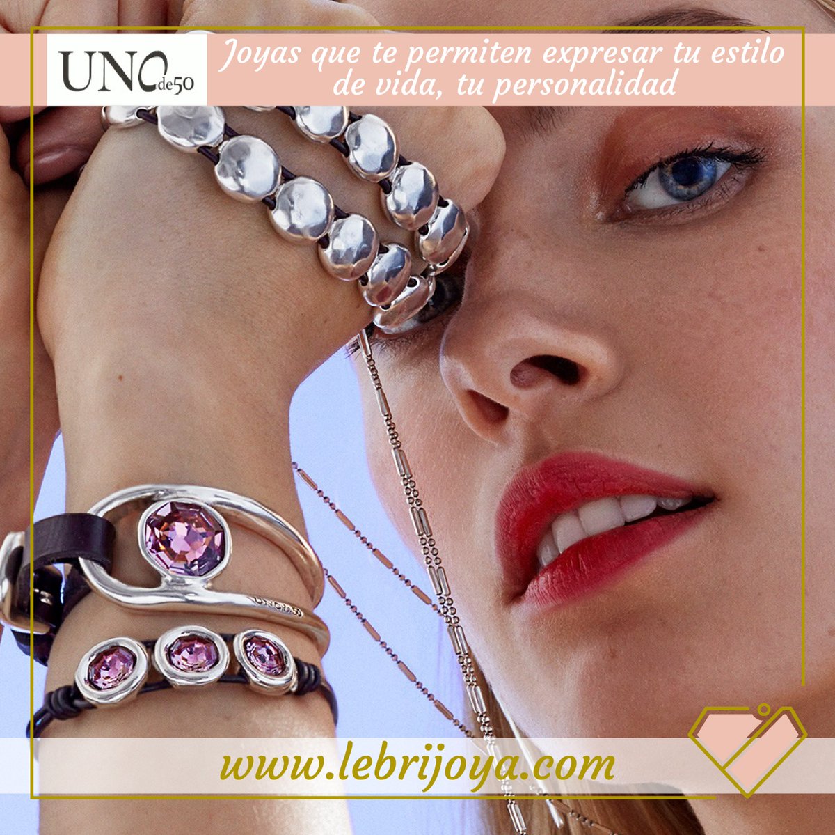 Lebrijoya's tweet photo. Caos y equilibrio definen la #colección de #joyas #Reinaissance. ¿Cual de las 2 te define mejor? Es el momento de reflexionar sobre que #joya #autoregalarte... Una combinación de #CueroMarrón y #Cristal Rosa de #Swarovski, que no te dejará indiferente.
Se tu misma con #UNOde50 https://t.co/80TpAZE8Lq
