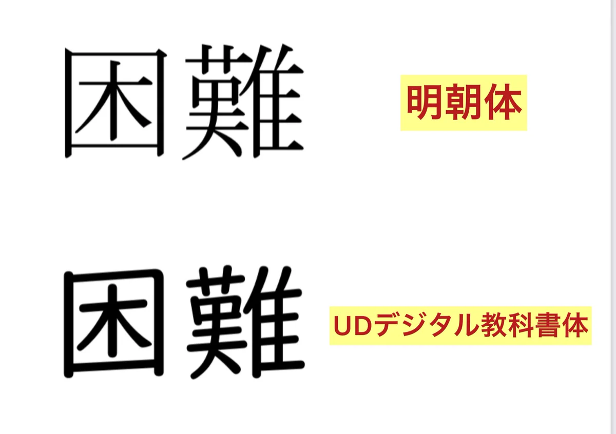障害や困難のある方向けに開発されたフォント！『UDデジタル教科書体』を使おう！