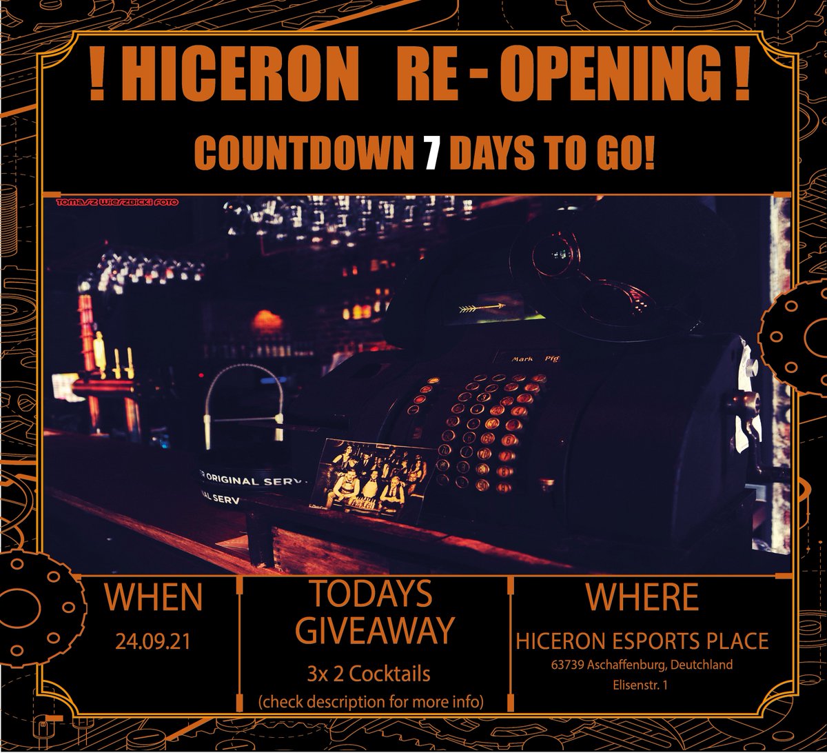 hiceronesports's tweet photo. We are Back Famm! In 7 days we are reopening Hiceron Aschaffenburg. On this occasion there is a daily giveaway raffle for the next 7 days !!

#HICERONFAMM #hiceronfammilie #hiceron #aschaffenburg #reopening

https://t.co/k1PATwOo40 https://t.co/4K97nPHxAG