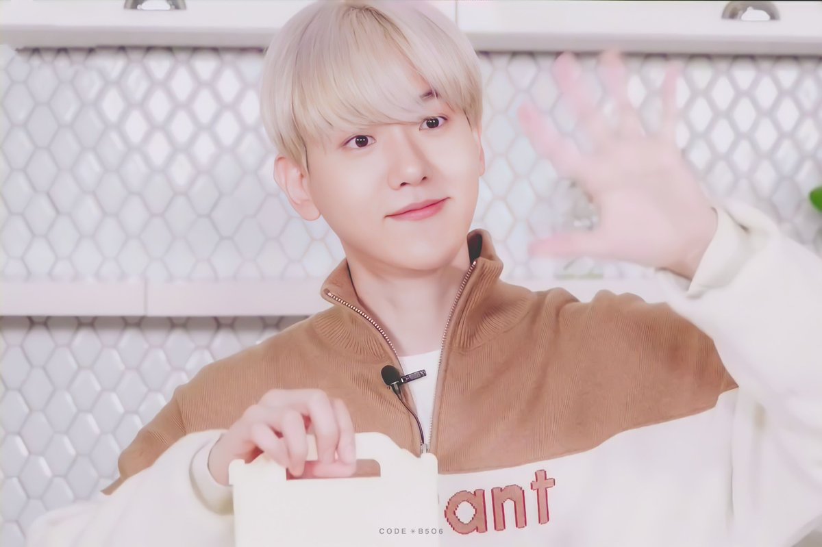 puppy 백현 making snacks for his puppy mongryong 🐶