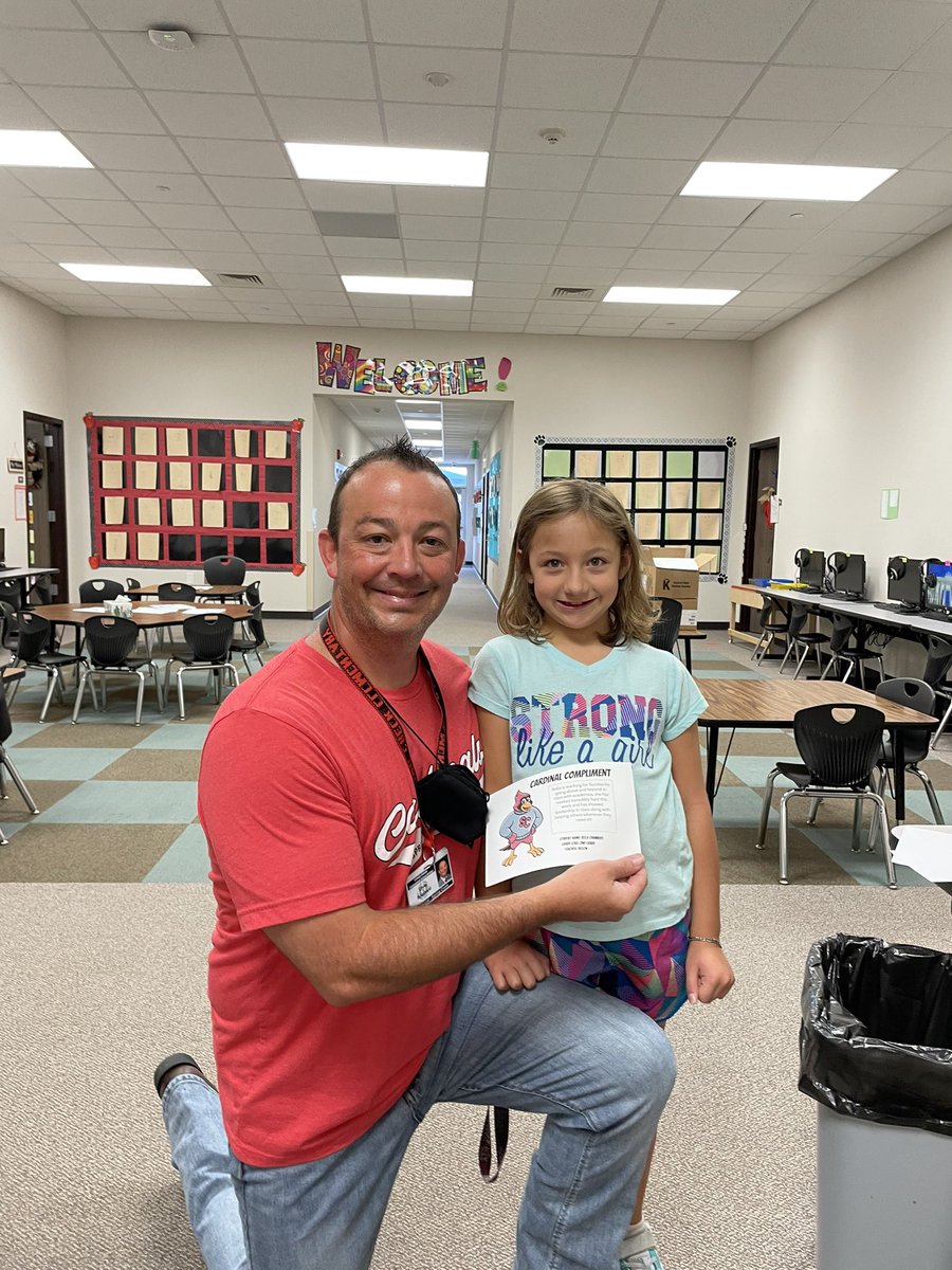 csouthard96's tweet image. More Cardinal Compliments!!  #SuccessCSISD @CSISD @sc_elementary