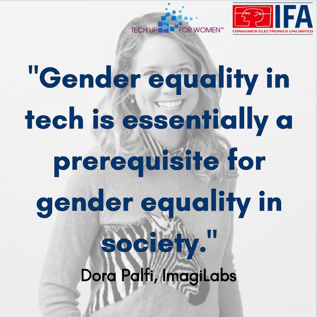 techupforwomen's tweet photo. More quotes from our International Tech Up For Women - IFA Berlin conference! Weren’t able to make it on September 2nd? No problem! The video recordings will be available on our website throughout the month of September, just visit https://t.co/cWFDqlCj6d! 💙👩‍💻 #techupberlin https://t.co/kAlYTS33mo