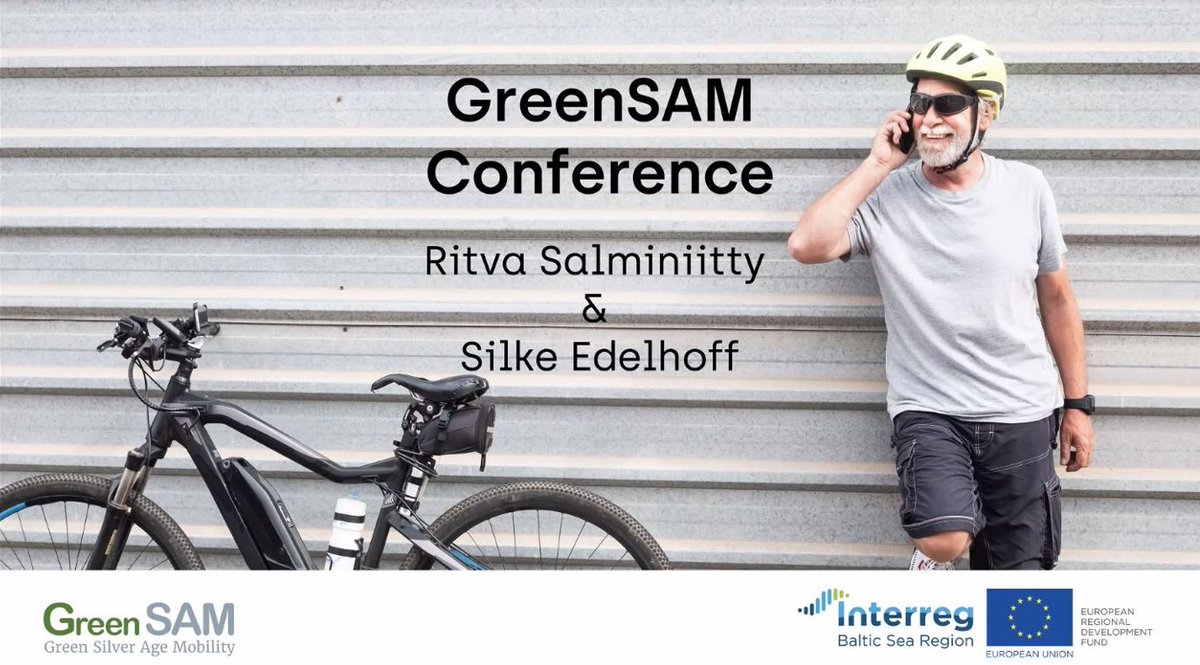 GreenSAM_BSR's tweet photo. Looking back on two days final events with about 150 participants! We learned that GreenSAM was right to put seniors in the spotlight of mobility planning and that many others in Europe do the same. Thank you for the exchange! Recordings will follow soon. https://t.co/IqB95WsDrf https://t.co/B3HO0Bwcra