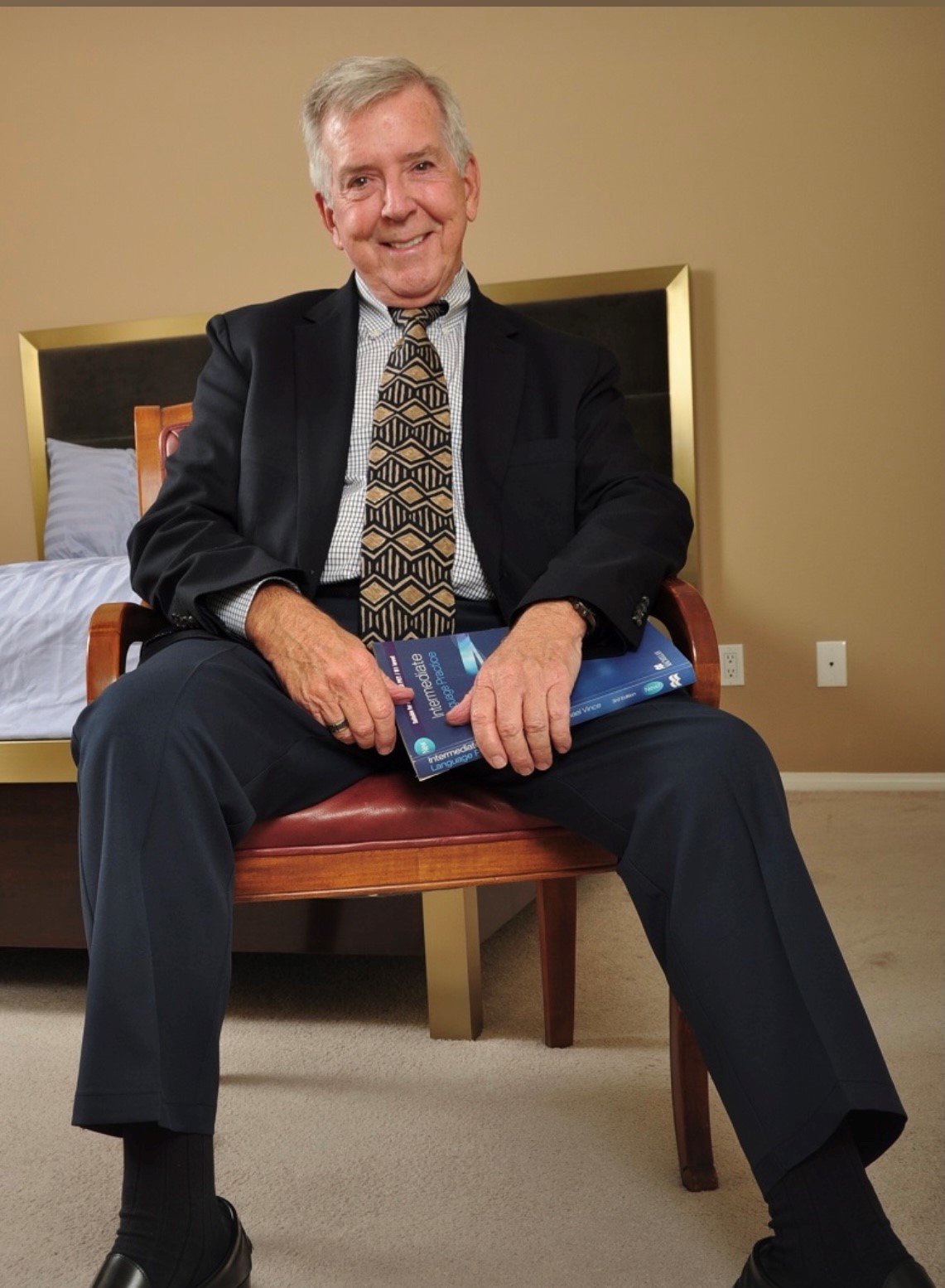 English teacher waiting for young Spanish student.
 Full-length video available at older4me
 #gayteacher