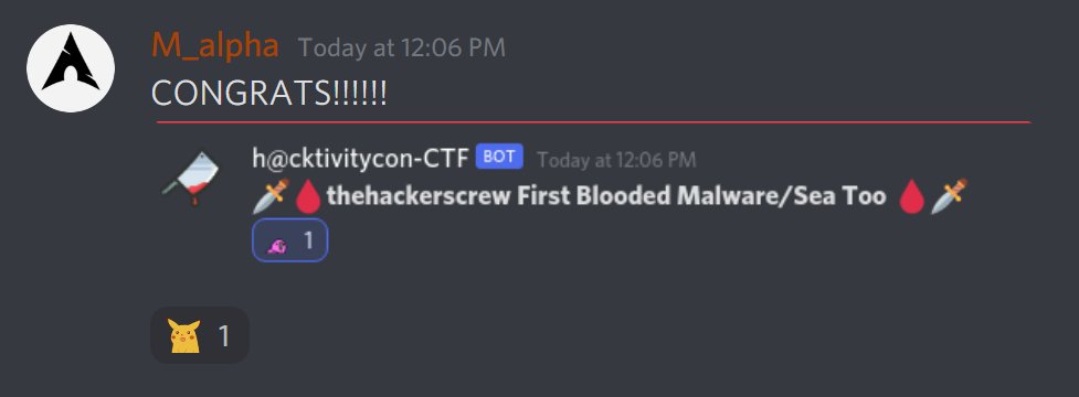 Just about 20 hours into the game, every challenge has been solved by one team or another. Congratulations to <a href="/thehackerscrew1/">thehackerscrew</a> for popping our "holy grail" challenge, Sea Too, from <a href="/M_alphaaa/">Matt Ehrnschwender</a>  -- they only need one more challenge to 100%! #hacktivitycon2021 CTF