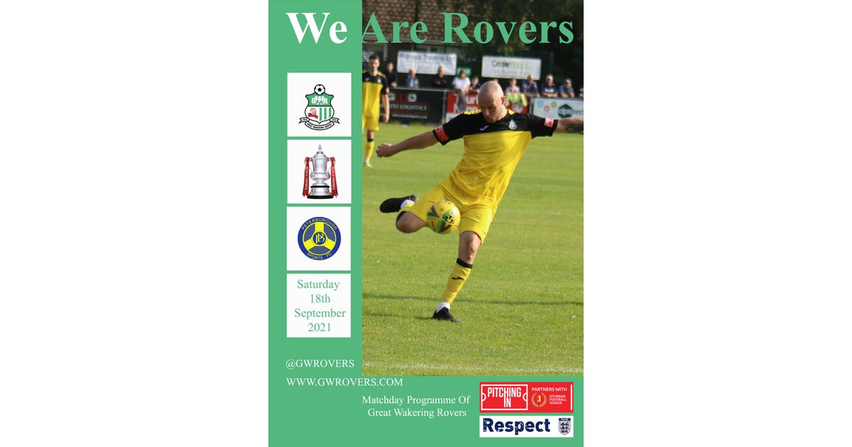 GWRovers's tweet photo. FA Cup Peterborough Sports Match Day Programme
https://t.co/TAJxsprkhE https://t.co/ykxMPiu2OI