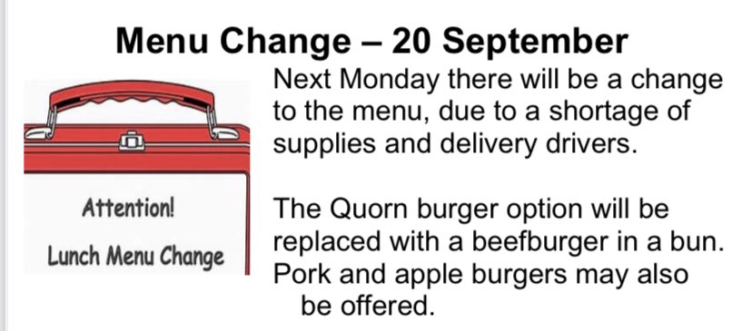 ch3ggs's tweet photo. Just received the weekly school newsletter and this #Brexit & #Covid19UK stuff is getting real (for the veggies) out thereβ¦ π€π¬
#whostoknow https://t.co/UrKuDds1Fk