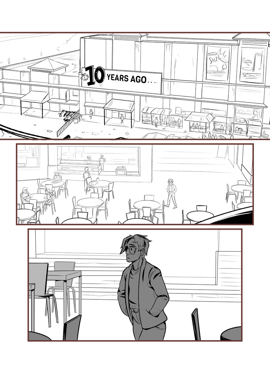 [ tmit ] Now that it's out... process for this page from the 1st update.

This was actually the first page I ever started (though it was a while before I finished the first panel. It was a lot of work to color xP)

read the pilot + chapter 1 now: https://t.co/bEhnQK72b9 