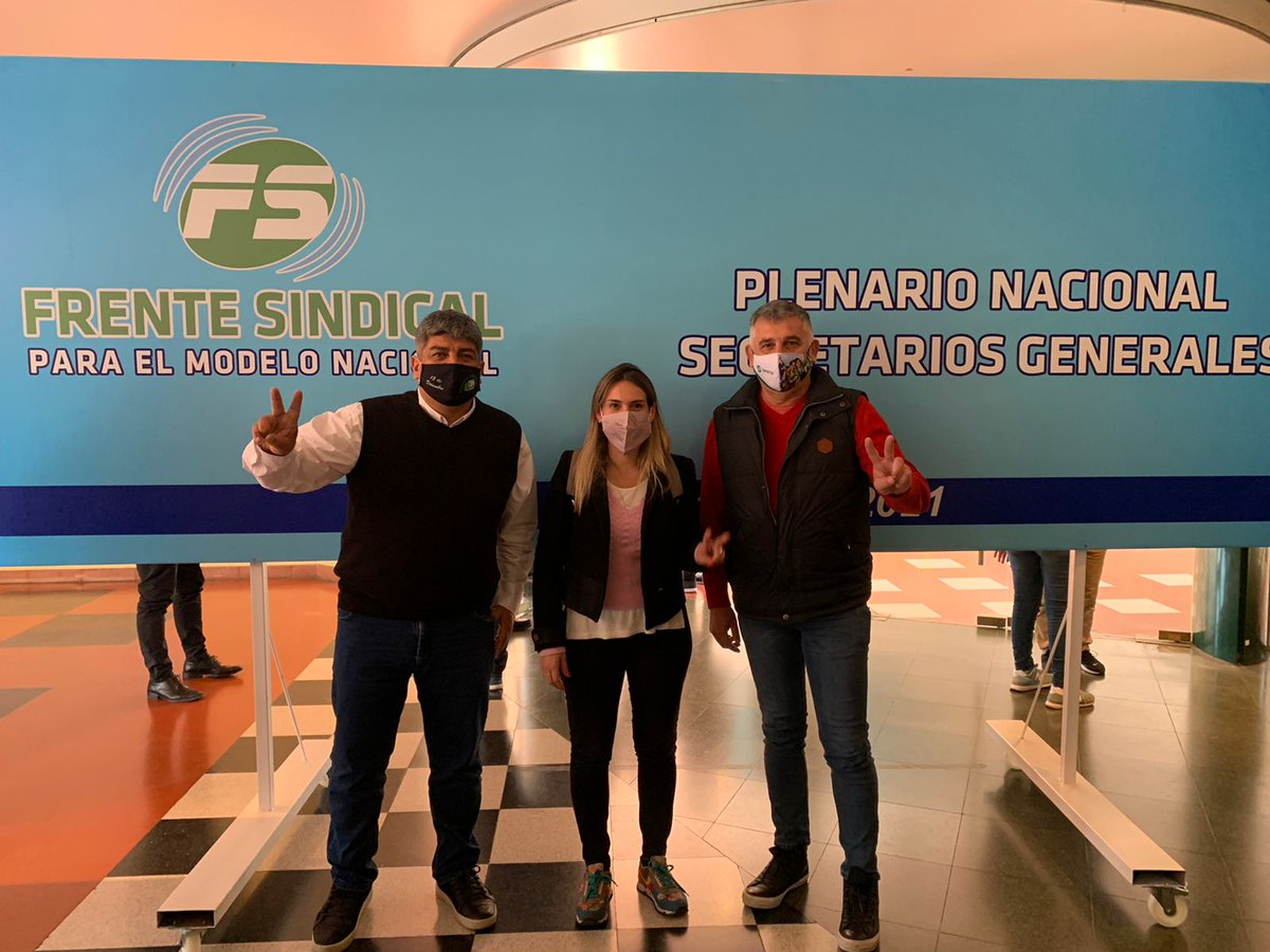 CarlaGaudensi's tweet photo. Ayer participé del plenario del #FrenteSindical junto a referentes de la @CFTArgentina y del #SEMUN, donde nos expresaron su solidaridad con el reclamo de @PrensaFATPREN. https://t.co/YFrymky4ev