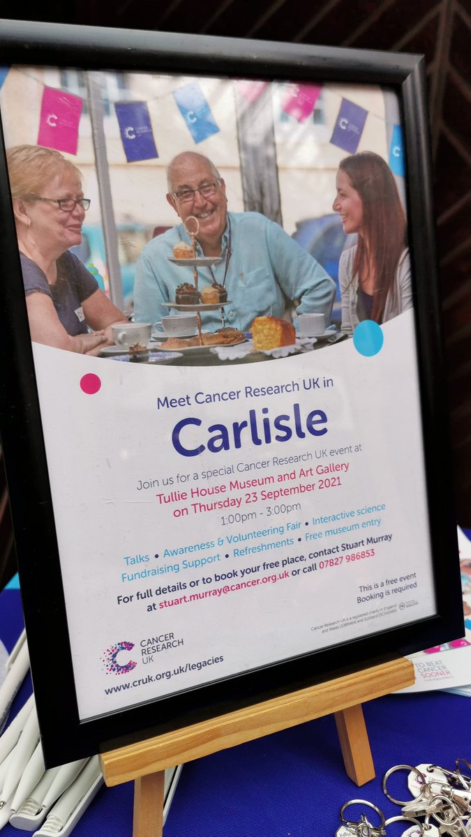 StuartM_CRUK's tweet photo. It's been a pleasure speaking to shoppers at The Lanes in Carlisle about the importance of early diagnosis and how MRI imaging is saving lives. You can join us next week for a special event at @TullieHouse https://t.co/MXSduUTkiQ