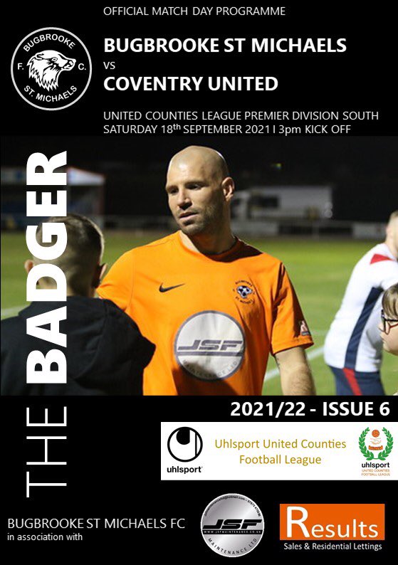 BadgersBSMFC's tweet photo. Ahead of tomorrow’s game against @CovUnited the latest edition of The BADGER is now available online and via the documents section of our website.

https://t.co/mCVOQfqfbE

Enjoy and we hope to see you down at the Sett for tomorrow’s game!

#Badgers 🦡 https://t.co/IklLYwDcl2