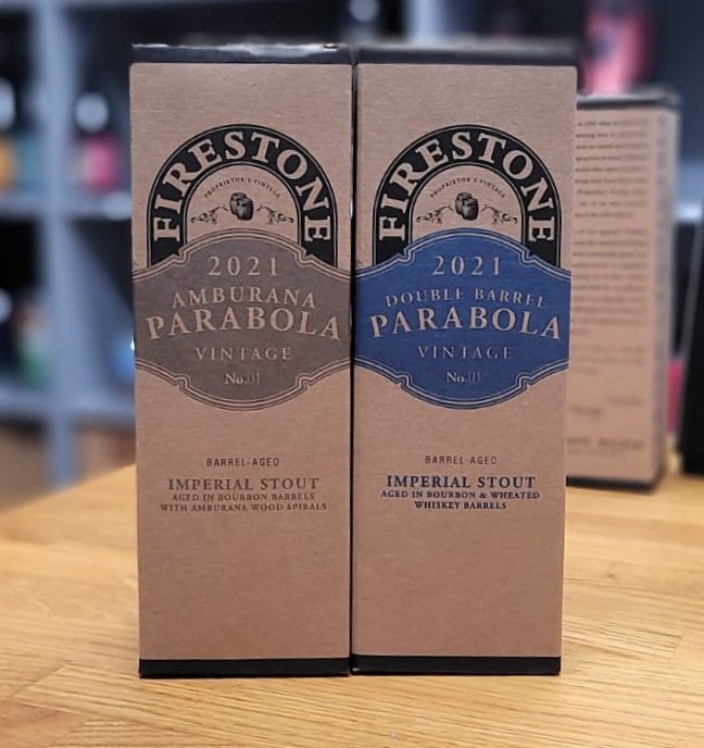 Two exciting new variants of <a href="/FirestoneWalker/">Firestone Walker</a> Parabola available in store now. (£12/£12.50)