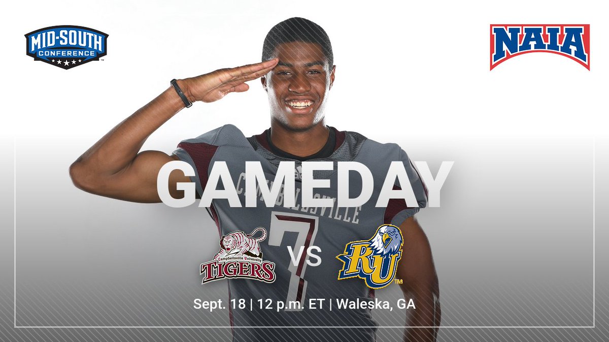 Campbellsville Football (@cvilletigersfb) on Twitter photo GAMEDAY!! Tigers are on the road this weekend to take on #7 Reinhardt!
🆚 <a href="/RU_Eagles/">Reinhardt Athletics</a>
📍Waleska, GA
🕛 12 PM ET
📺 bit.ly/39etvbl
📊 bit.ly/3En3eWI
#️⃣ #WeAreCU #GAMEDAY GAMEDAY!! Tigers are on the road this weekend to take on #7 Reinhardt!
🆚 <a href="/RU_Eagles/">Reinhardt Athletics</a>
📍Waleska, GA
🕛 12 PM ET
📺 bit.ly/39etvbl
📊 bit.ly/3En3eWI
#️⃣ #WeAreCU #GAMEDAY