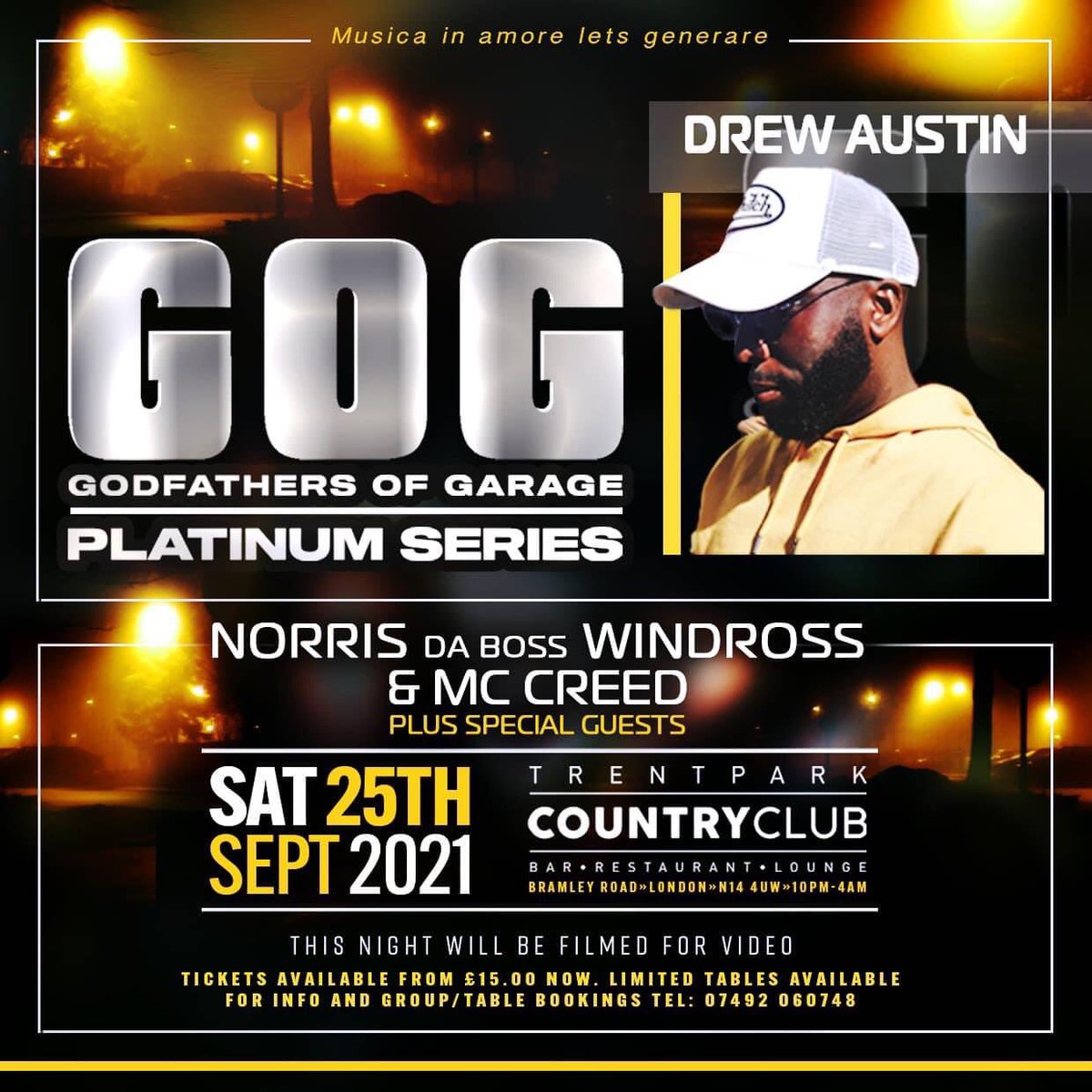 Godfathers Of Garage (@weare_gog) on Twitter photo Join Drew Austin For The Godfathers Of Garage <a href="/Weare_GOG/">Godfathers Of Garage</a> Platinum Series.
💫We’re Put Together An Intimate Line Up In The Plush Settings Of Trent Park Country Club, London & We Would Like You To Join Us 💫
🎫 eventbrite.co.uk/e/the-godfathe…
MORE INFO: fb.me/e/TmpEd92s Join Drew Austin For The Godfathers Of Garage <a href="/Weare_GOG/">Godfathers Of Garage</a> Platinum Series.
💫We’re Put Together An Intimate Line Up In The Plush Settings Of Trent Park Country Club, London & We Would Like You To Join Us 💫
🎫 eventbrite.co.uk/e/the-godfathe…
MORE INFO: fb.me/e/TmpEd92s