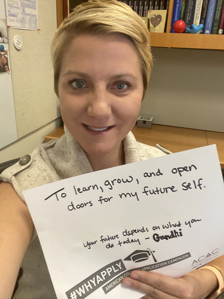 MatternKrista's tweet photo. To learn, grow, and open doors for my future self. #WhyApply @American_CAC https://t.co/iKrQQH6aXw