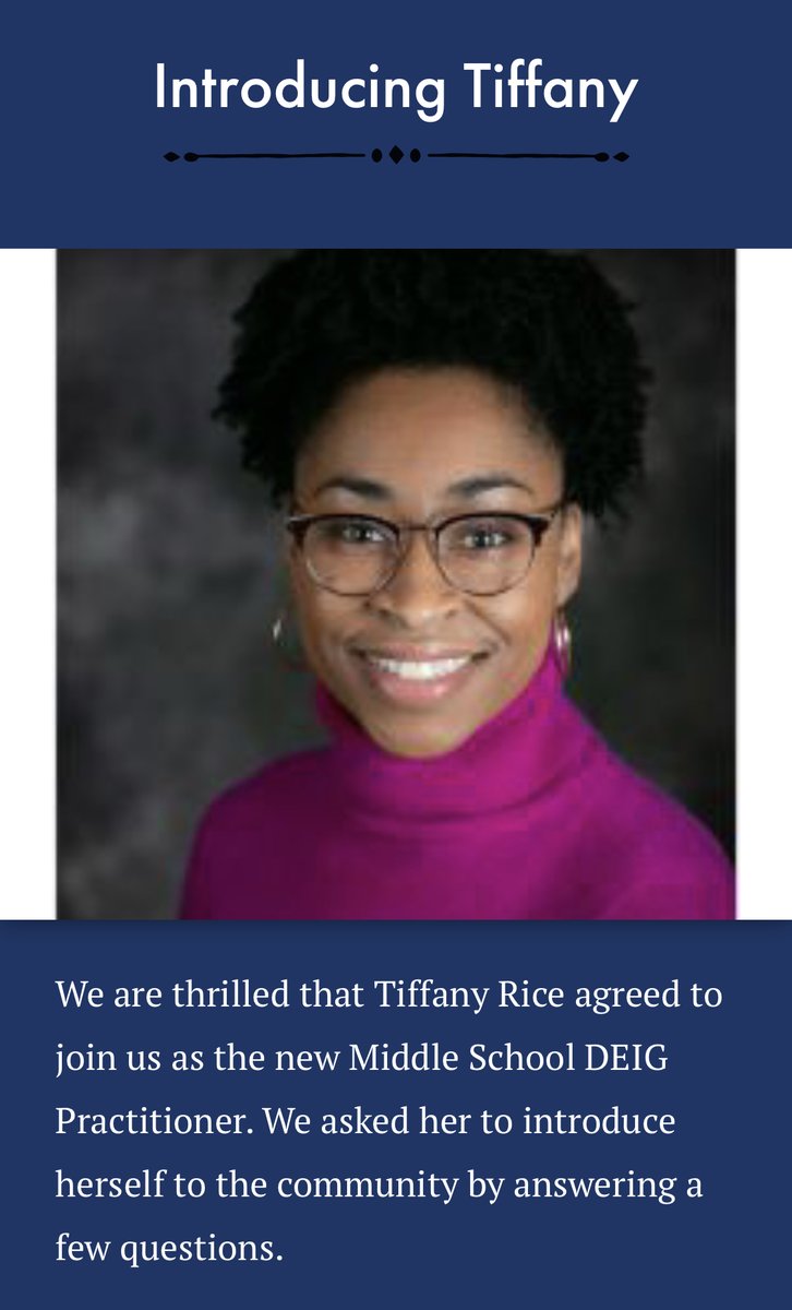 The September issue of your DEIG newsletter is out! Read about culturally responsive teaching, the DEIG Team's goals for the year, and about new Middle School DEIG practitioner, Tiffany Rice. #bbnschool #bbnuknighted #bbnfacultystaff spark.adobe.com/page/HowSt0Jpv…