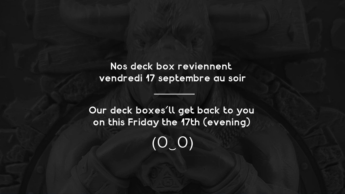RepliquantT's tweet photo. Mise à jour de nos deck box ce soir sur notre site https://t.co/wHF0lnv9G8 https://t.co/xudB5vjKvh