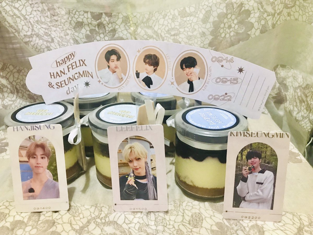 StayForSKZPH's tweet photo. Hi Stays! 
🐿️🐥🐕 We are ready for tomorrow's scheduled delivery as early as 9AM 😊

We still have a few slots. 
Oreo Cheesecake - 1
Blueberry Cheesecake - 2
#Pakeyk_ng_VirgoBoys
#StrayKeyks🎂 https://t.co/05CeKnFfT8