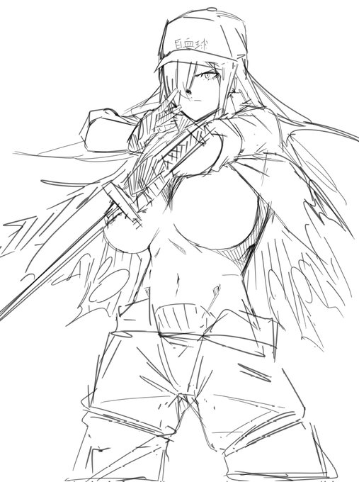 手癖で描いたらいつもの悔しそうな白血球にならなかったからこれはもう日の目を見ないのん 