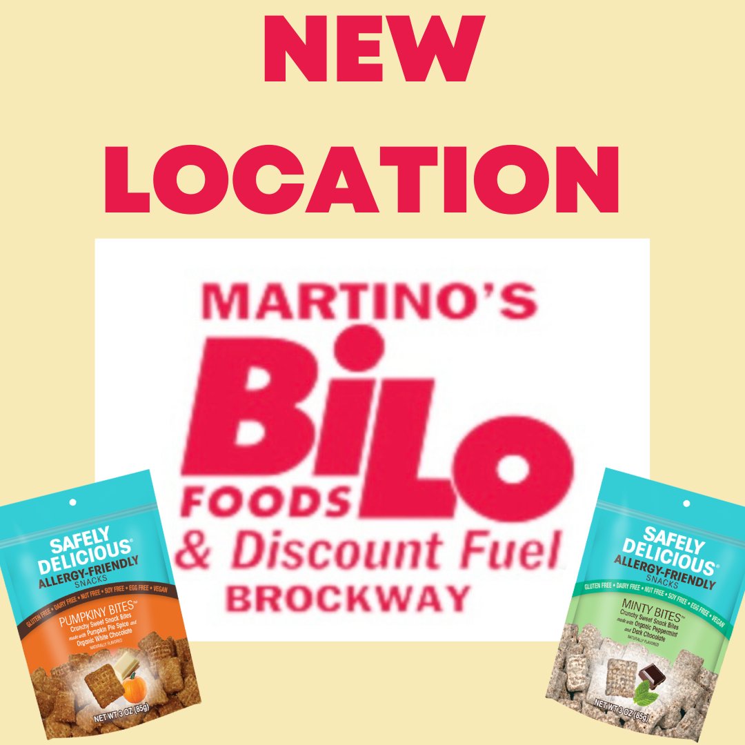 SafelyDelicious's tweet image. We have a 🌟NEW LOCATION🌟! Martino's Bi-Low Foods (martinosbilo.com) is now carrying our Pumkiny Bites and Minty Bites! Be sure to stop by and add some of our delicious snack bites to your cart!
🌟
#newlocation
#excitingnews
#checkthisout
#hellopennsylvania
#timetoshop
