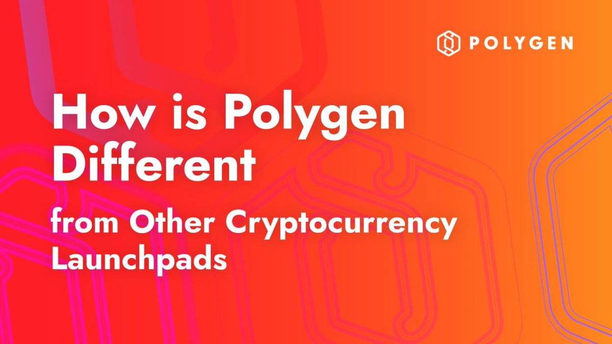 Polygen is uniquely different from other launchpads driving innovation and experimentation to encourage long-term participation. 

Explore how Polygen differs from other fundraising launchpads in our latest article👇
medium.com/polygen/how-is…

#funraising #Launchpad #decentralized